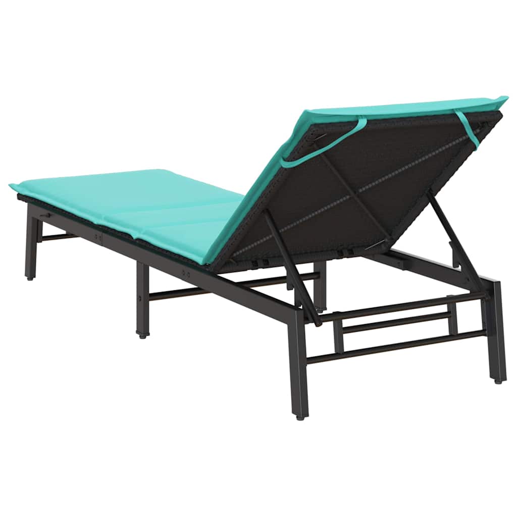 Sonnenliege Mit Auflage Poly-Rattan