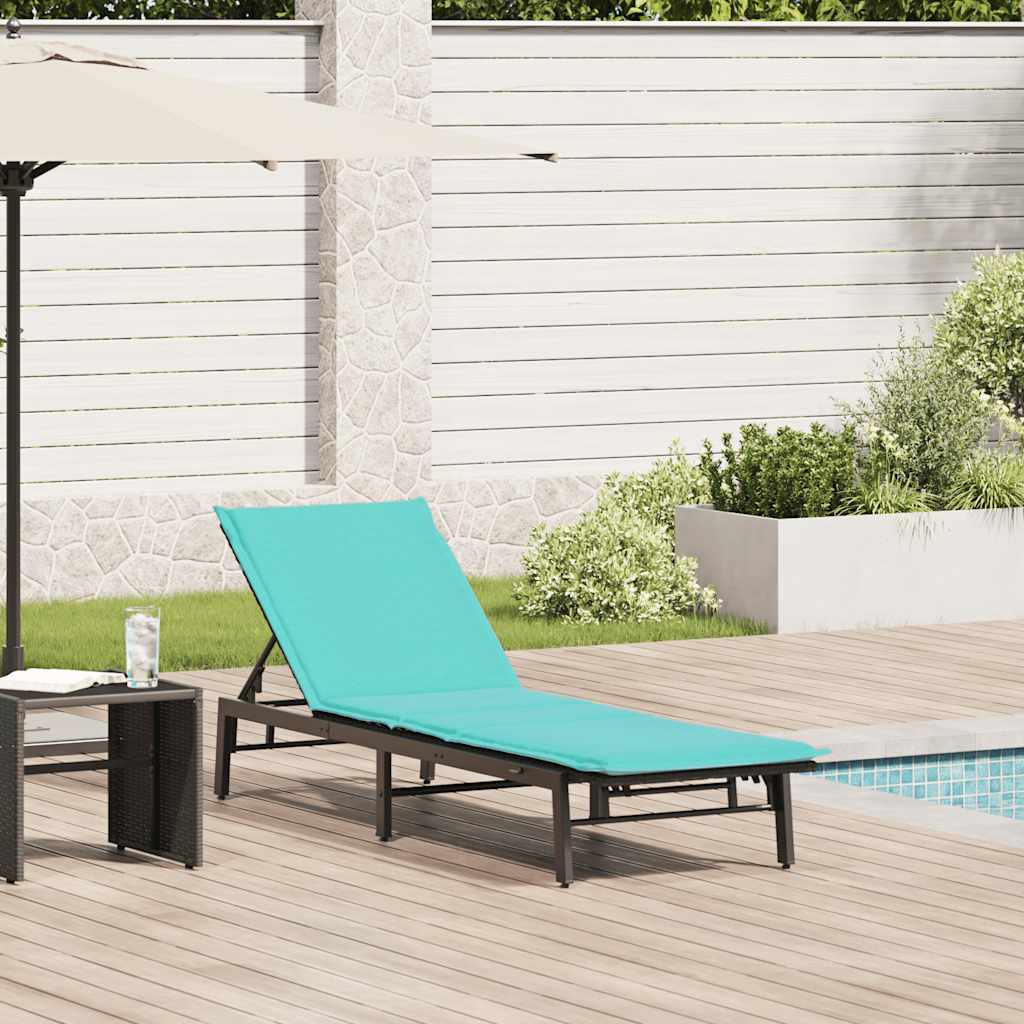 Sonnenliege Mit Auflage Poly-Rattan