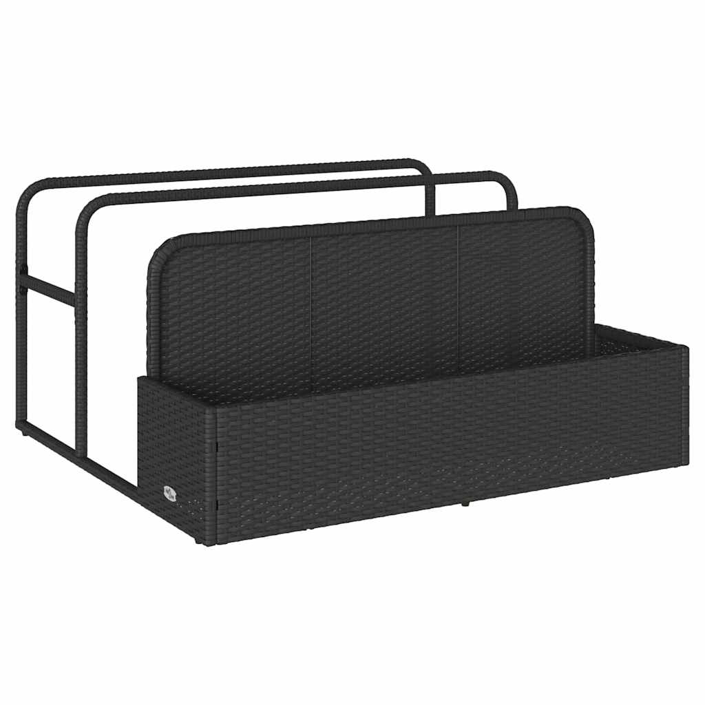 Pool Aufbewahrungsbehälter 110X100X57 Cm Poly Rattan