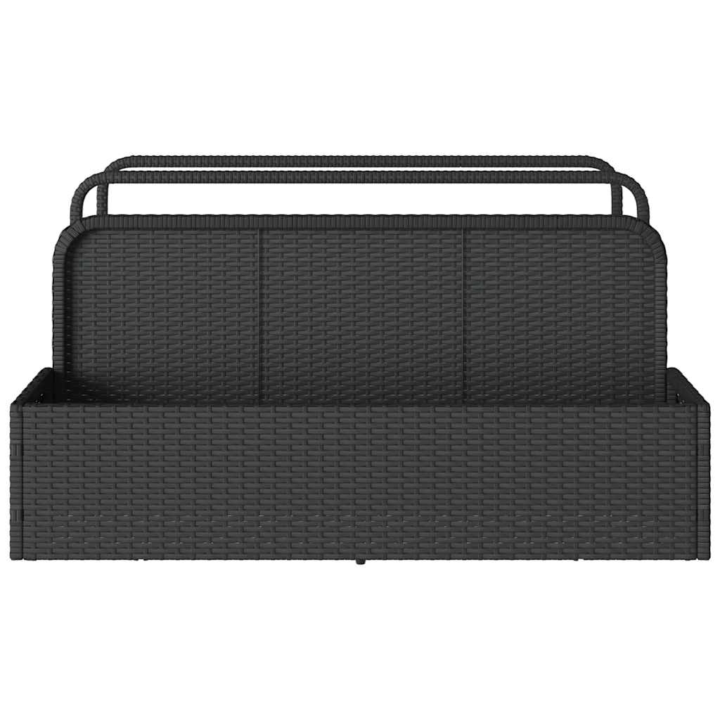 Pool Aufbewahrungsbehälter 110X100X57 Cm Poly Rattan