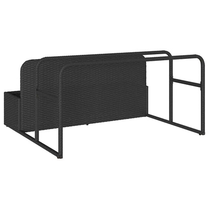 Pool Aufbewahrungsbehälter 110X100X57 Cm Poly Rattan