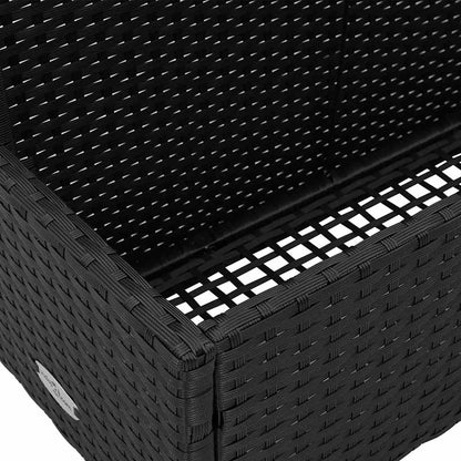 Pool Aufbewahrungsbehälter 110X100X57 Cm Poly Rattan
