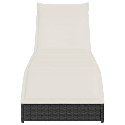 Klappliege Mit Auflage Und Stauraum Poly-Rattan