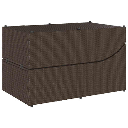Klappliege Mit Auflage Und Stauraum Poly-Rattan