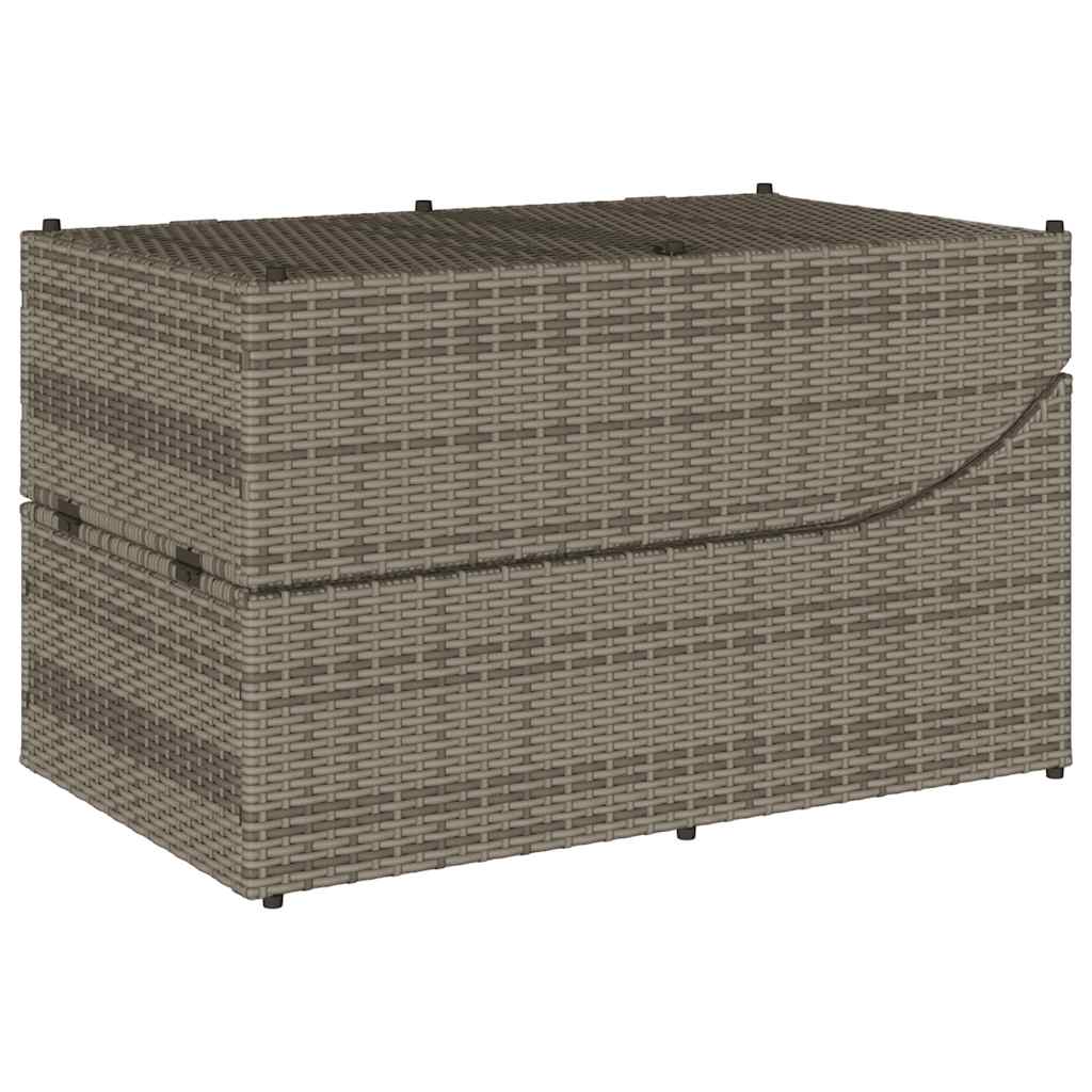 Klappliege Mit Auflage Und Stauraum Poly-Rattan