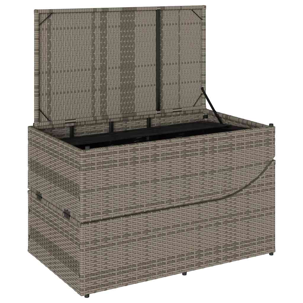 Klappliege Mit Auflage Und Stauraum Poly-Rattan
