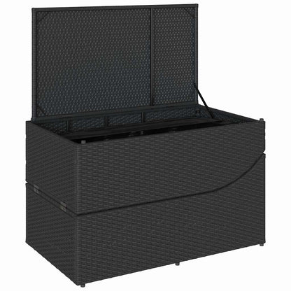 Klappliege Mit Auflage Und Stauraum Poly-Rattan