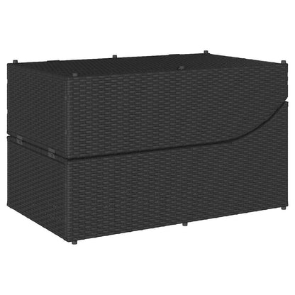 Klappliege Mit Auflage Und Stauraum Poly-Rattan