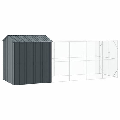 Vogelkäfig Anthrazit 621 X 208 X 247 Cm Verzinkter Stahl