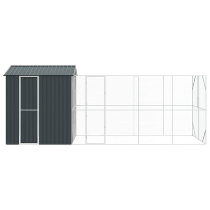 Vogelkäfig Anthrazit 621 X 208 X 247 Cm Verzinkter Stahl