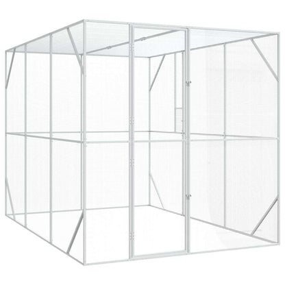 Vogelkäfig Anthrazit 210 X 304 X 213 Cm Verzinkter Stahl