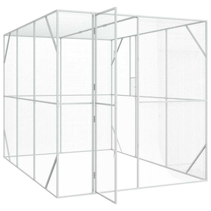 Vogelkäfig Anthrazit 210 X 304 X 213 Cm Verzinkter Stahl