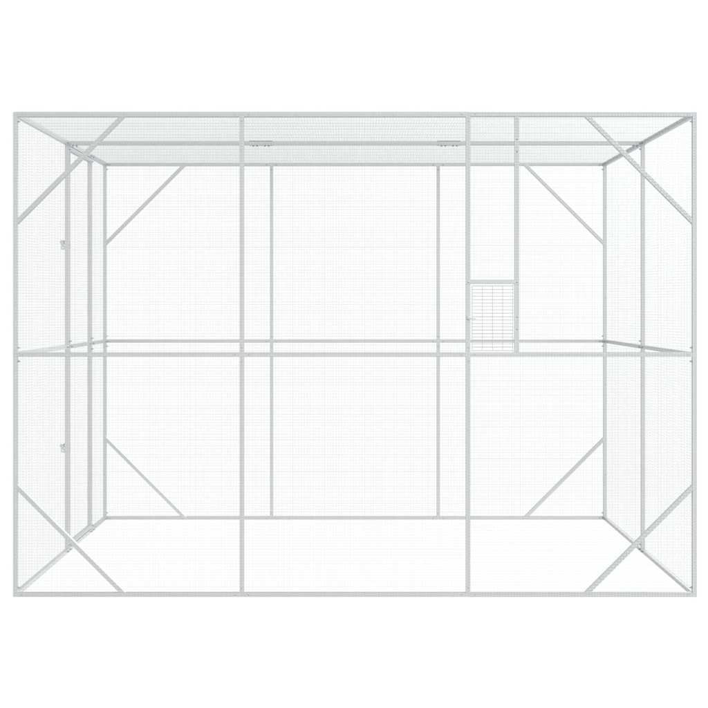 Vogelkäfig Anthrazit 210 X 304 X 213 Cm Verzinkter Stahl