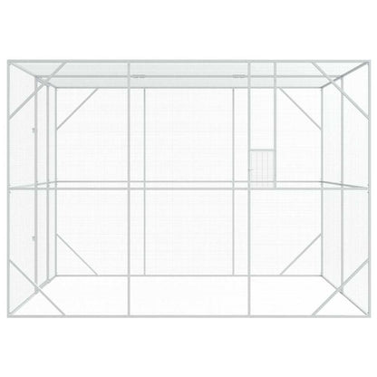 Vogelkäfig Anthrazit 210 X 304 X 213 Cm Verzinkter Stahl
