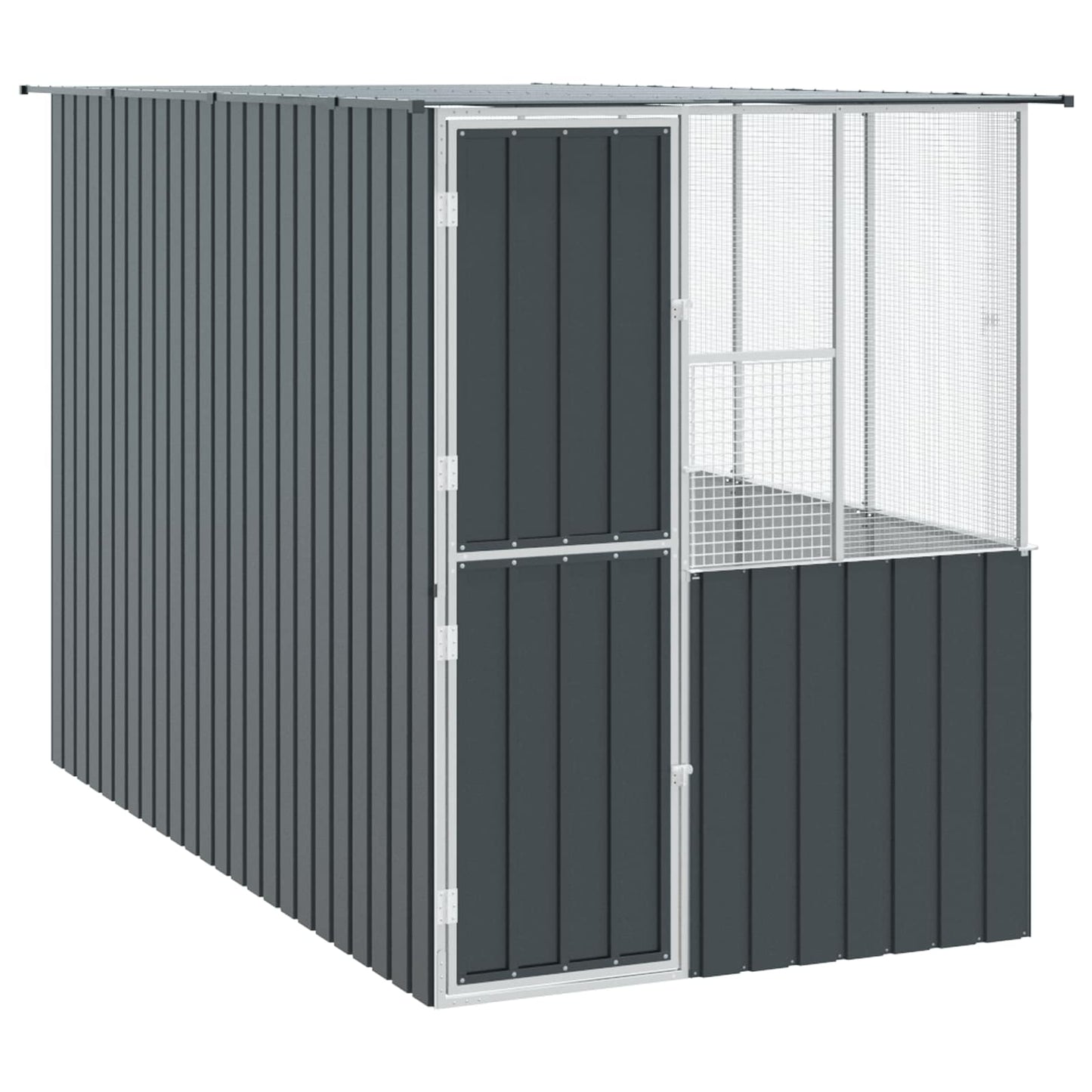 Vogelkäfig Anthrazit 165 X 318 X 200 Cm Verzinkter Stahl