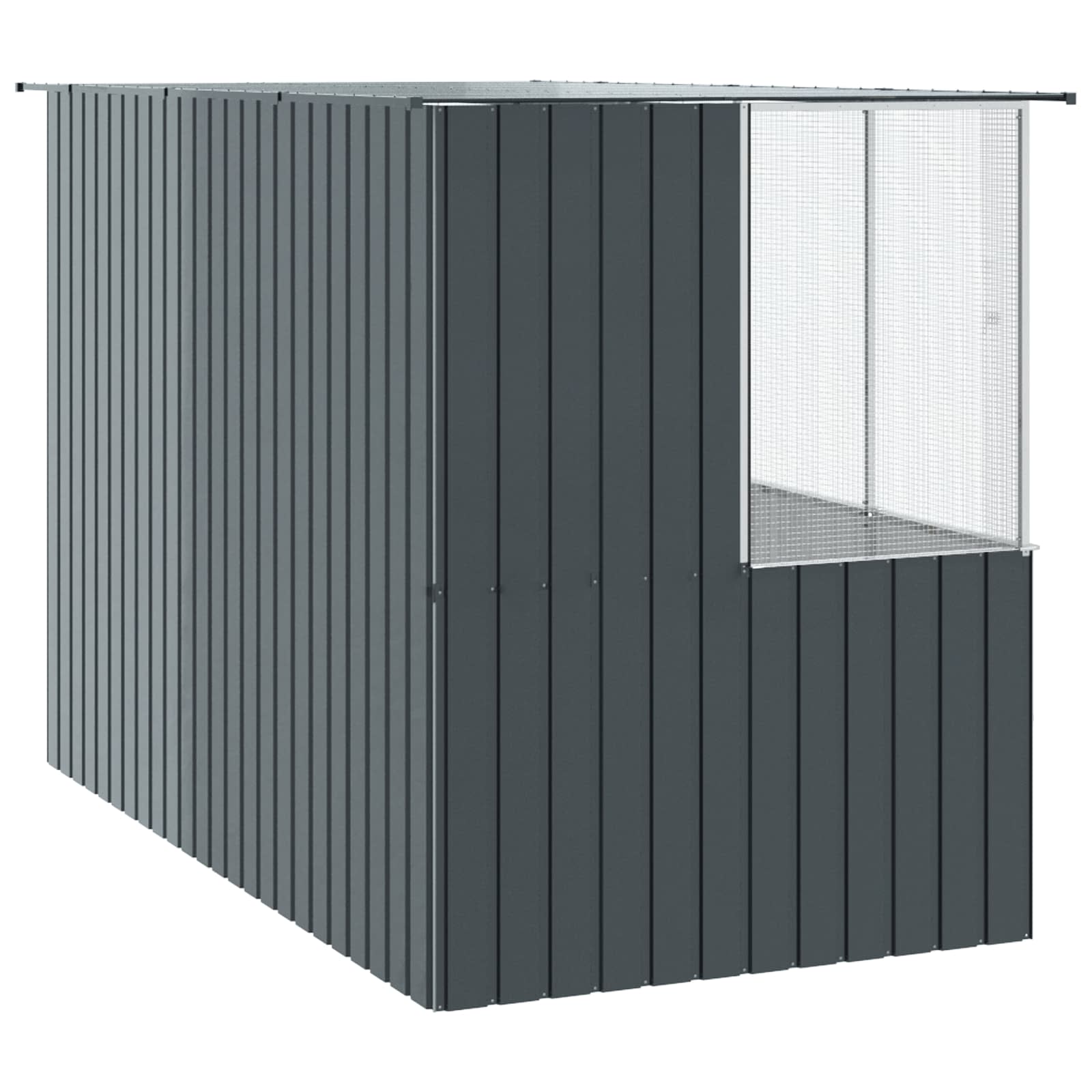 Vogelkäfig Anthrazit 165 X 318 X 200 Cm Verzinkter Stahl
