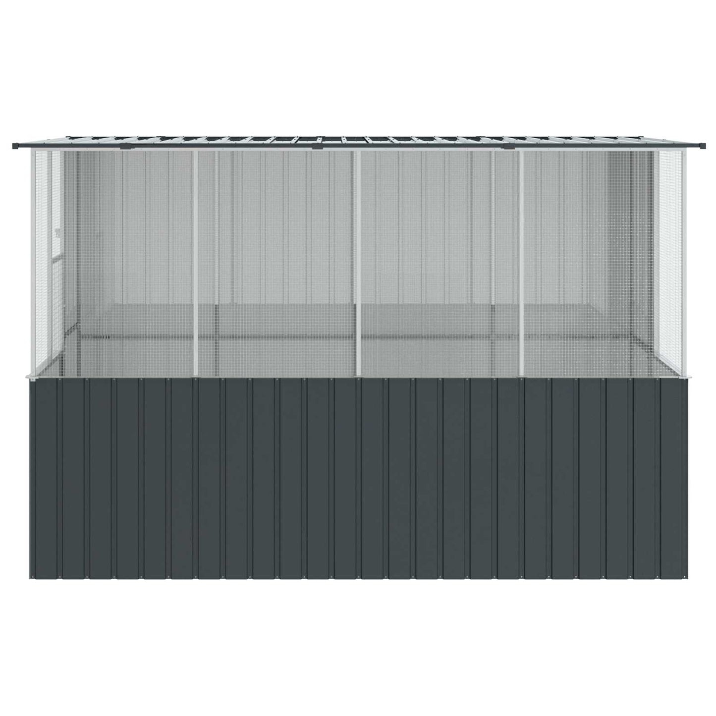 Vogelkäfig Anthrazit 165 X 318 X 200 Cm Verzinkter Stahl
