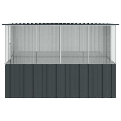Vogelkäfig Anthrazit 165 X 318 X 200 Cm Verzinkter Stahl