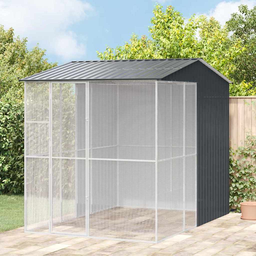 Vogelkäfig 215 X 310 X 247 Cm Verzinkter Stahl
