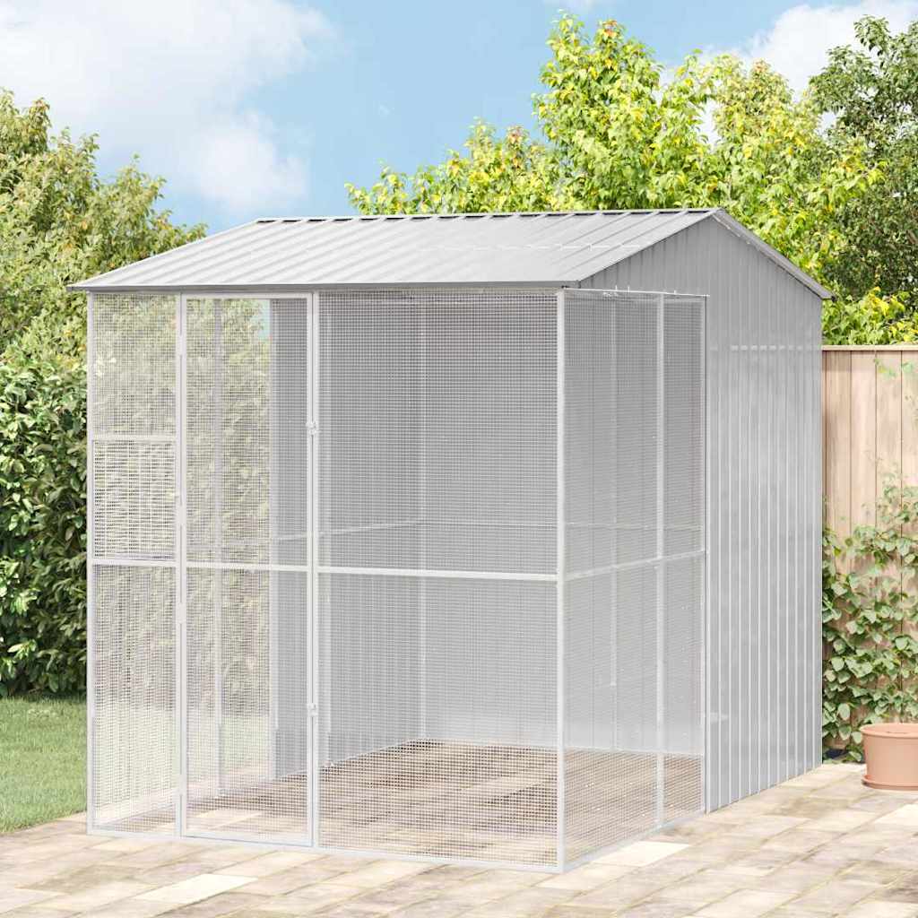 Vogelkäfig 215 X 310 X 247 Cm Verzinkter Stahl