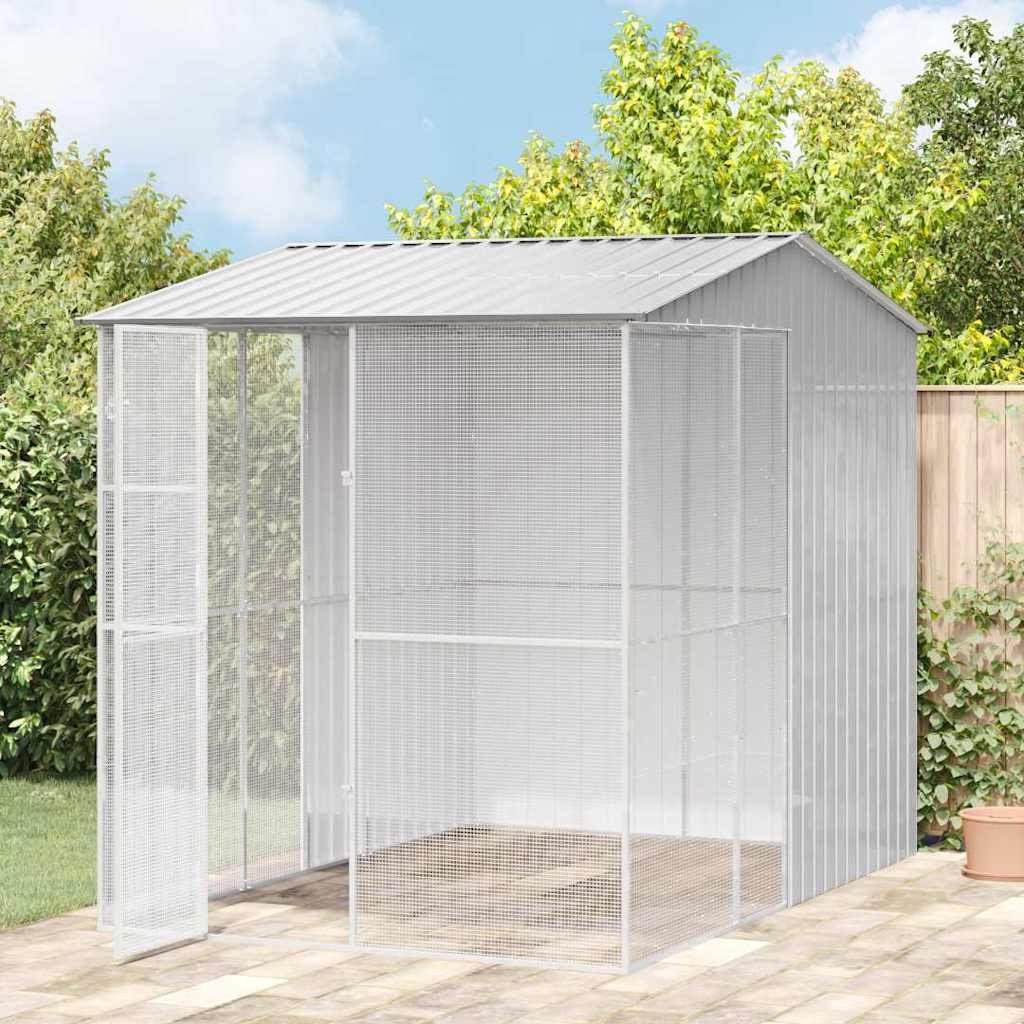 Vogelkäfig 215 X 310 X 247 Cm Verzinkter Stahl