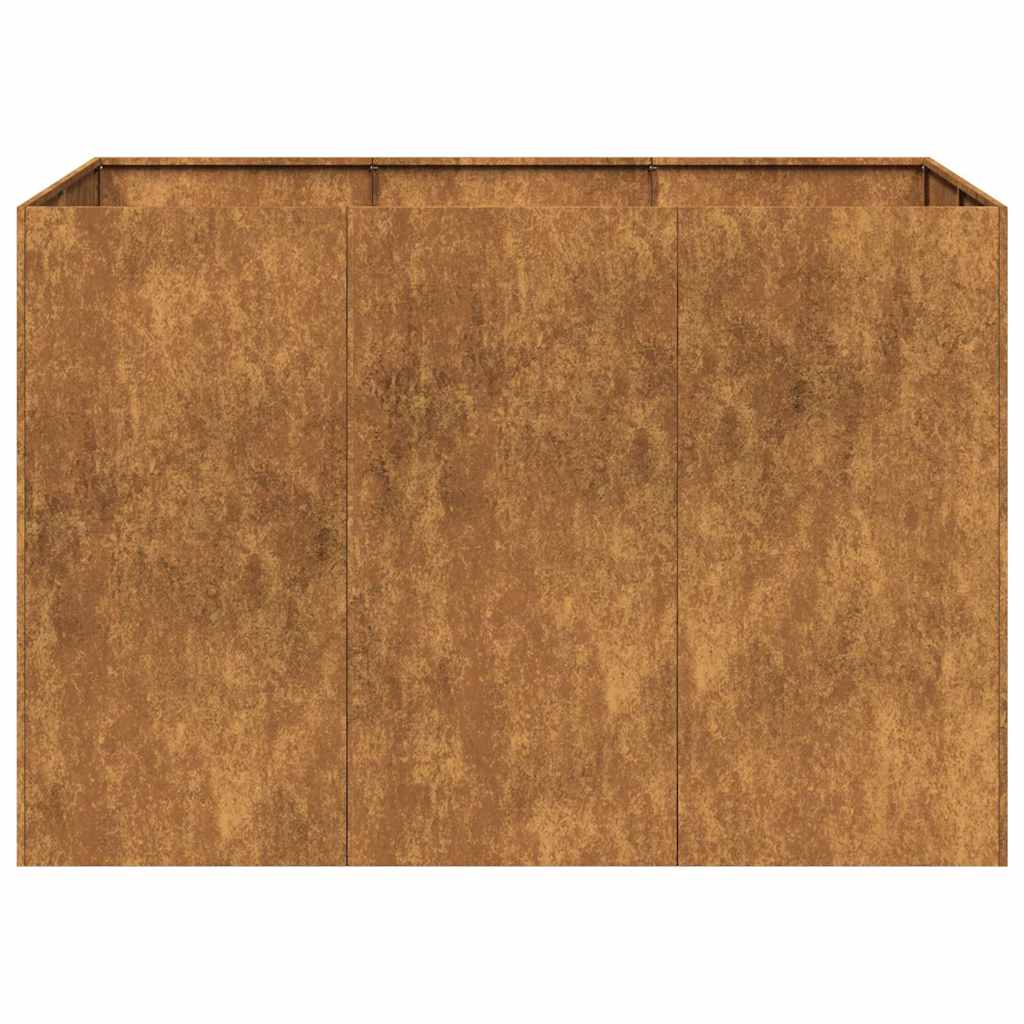 Pflanzkübel Rostig 120X80X80 Cm Wetterfester Stahl Verzinkter Stahl