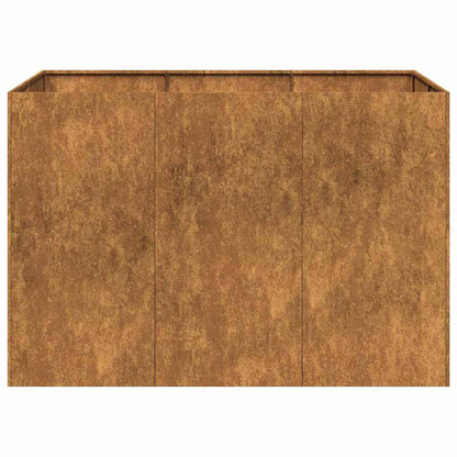 Pflanzkübel Rostig 120X80X80 Cm Wetterfester Stahl Verzinkter Stahl