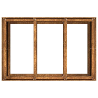 Pflanzkübel Rostig 120X80X80 Cm Wetterfester Stahl Verzinkter Stahl