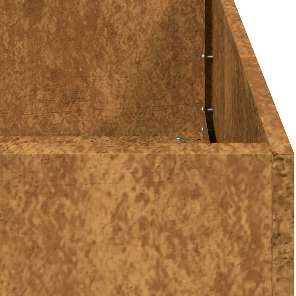 Pflanzkübel Rostig 120X80X80 Cm Wetterfester Stahl Verzinkter Stahl