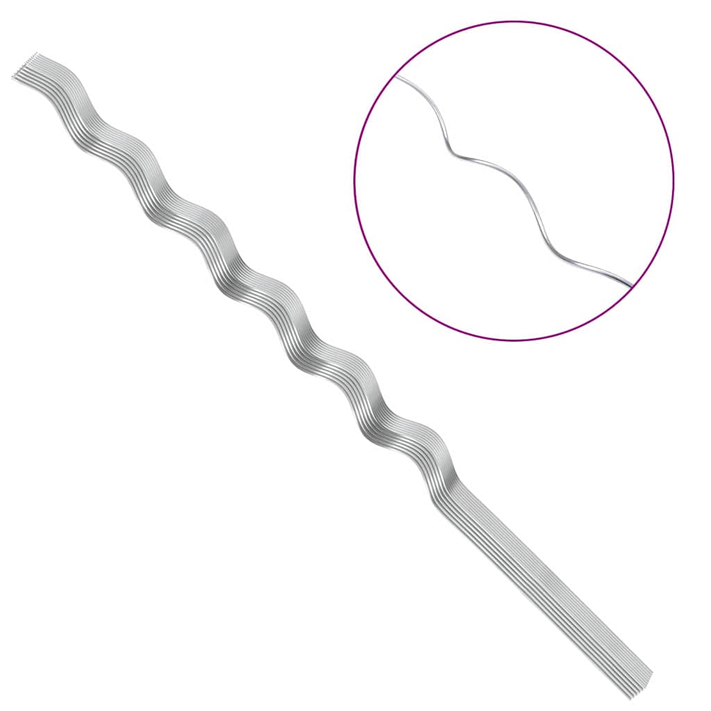 Pflanzenstütze 50 Pcs Silber 150 X 0,6 X 0,6 Cm Stahl
