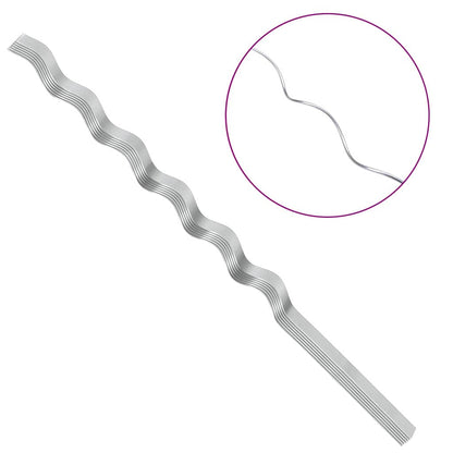 Pflanzenstütze 50 Pcs Silber 150 X 0,6 X 0,6 Cm Stahl