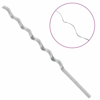 Pflanzenstütze 20 Pcs Silber 150 X 0,6 X 0,6 Cm Stahl