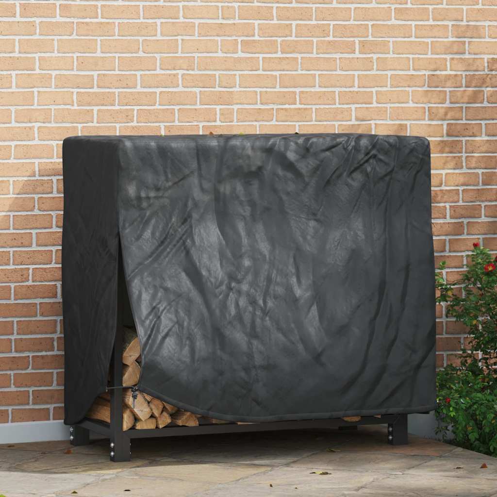 Abdeckung Für Kaminholzregal Uni Schwarz