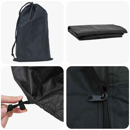 Abdeckung Für Kaminholzregal Uni Schwarz