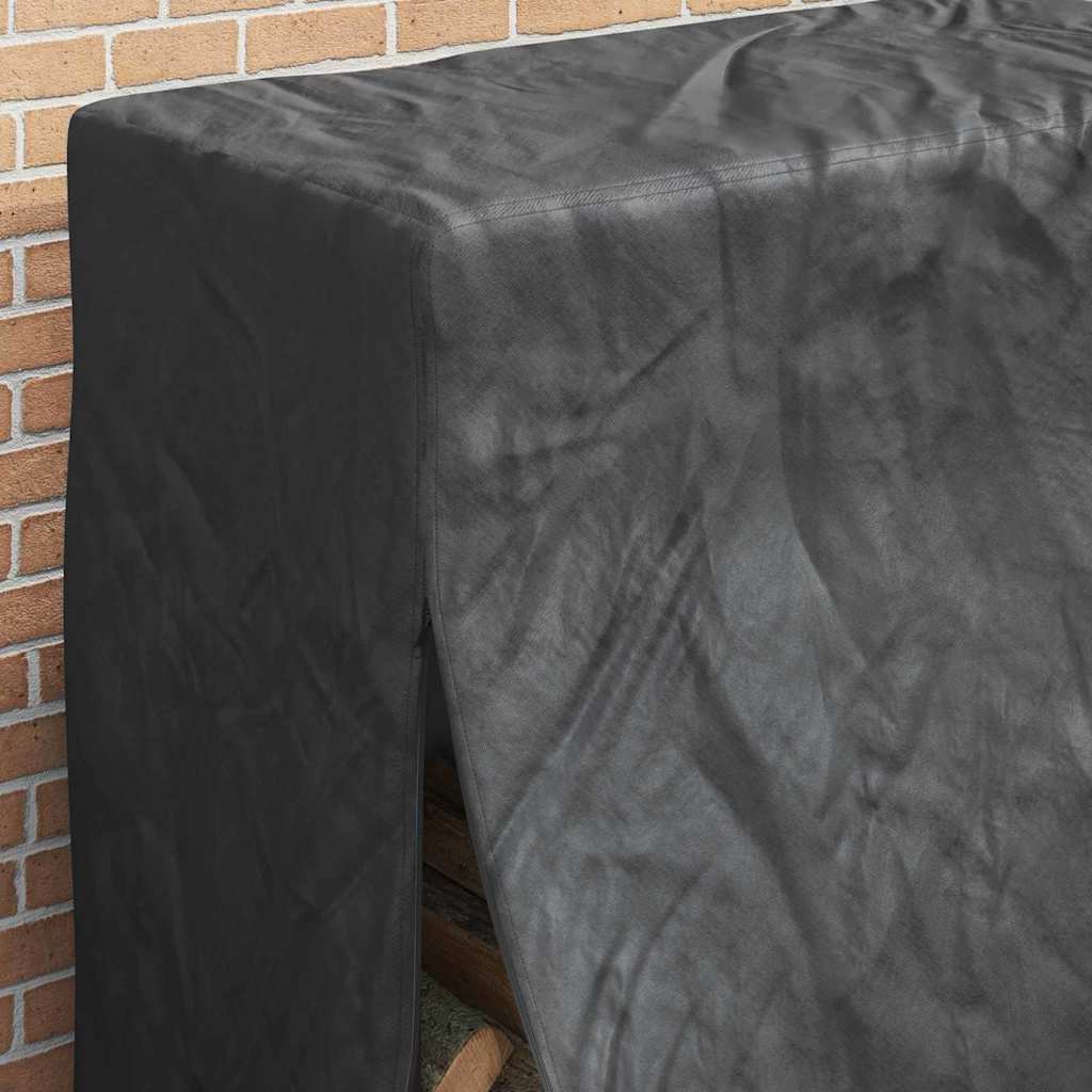 Abdeckung Für Kaminholzregal Uni Schwarz 600D Oxford Stoff