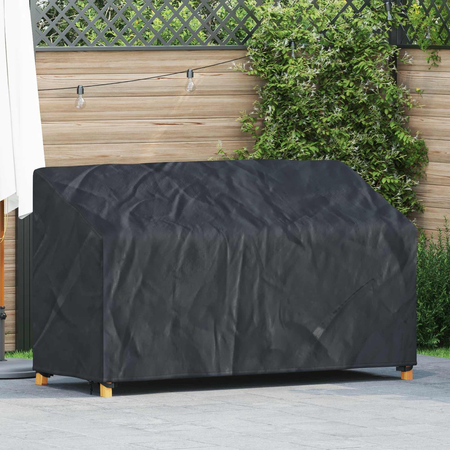 Abdeckung Für Gartenbank 160 X 100 X 61 / 89 Cm 420D Oxford Stoff