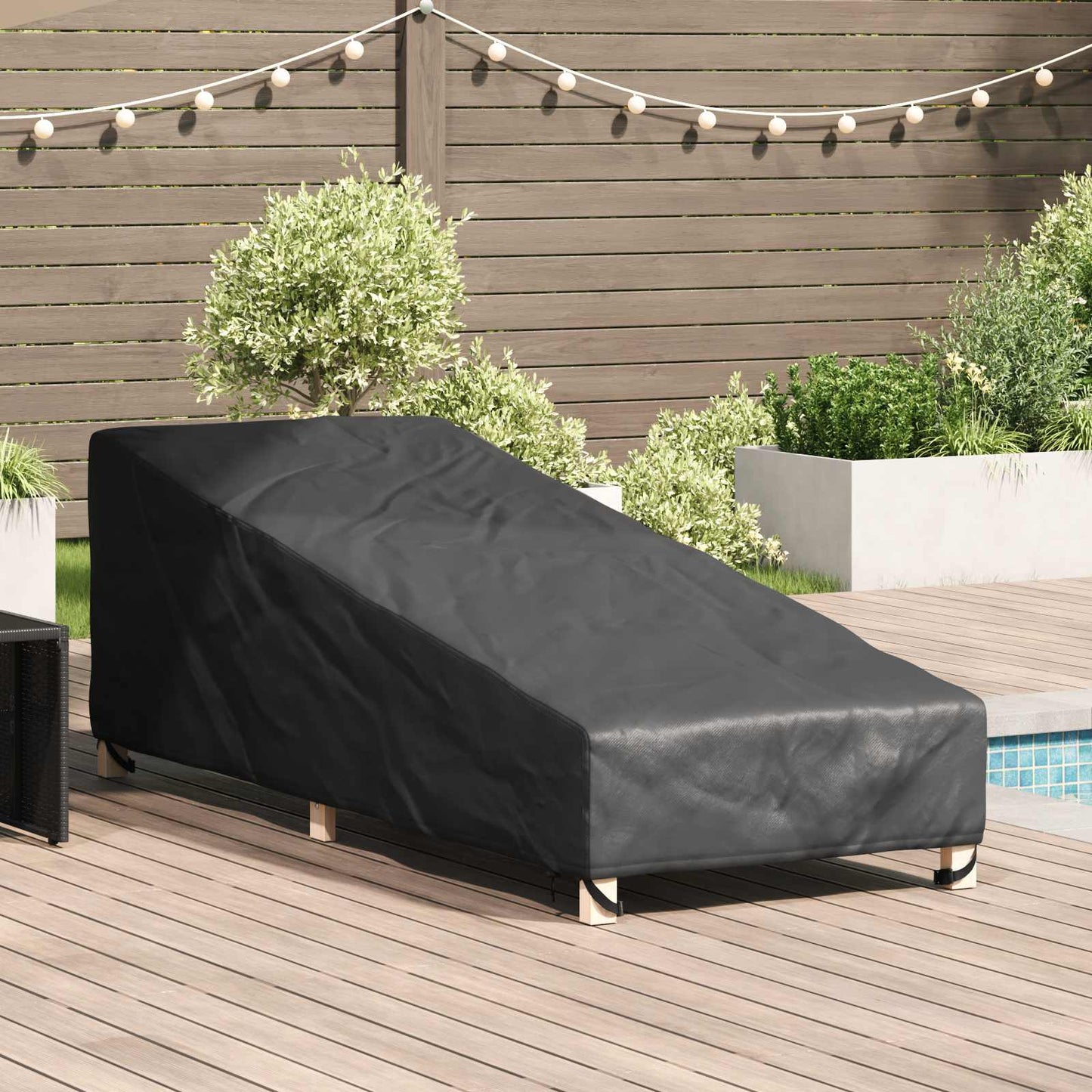 Abdeckung Für Möbel Für Den Outdoor Schwarz 210 X 80 X 75 Cm