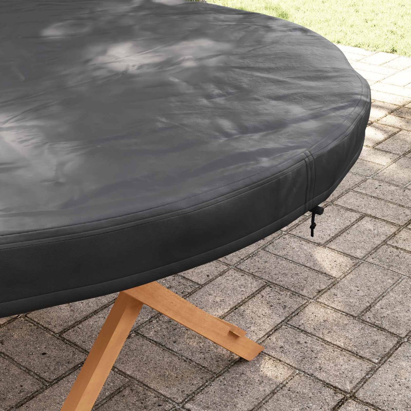 Abdeckung Für Den Tisch Im Freien Schwarz 142 X 142 X 10 Cm