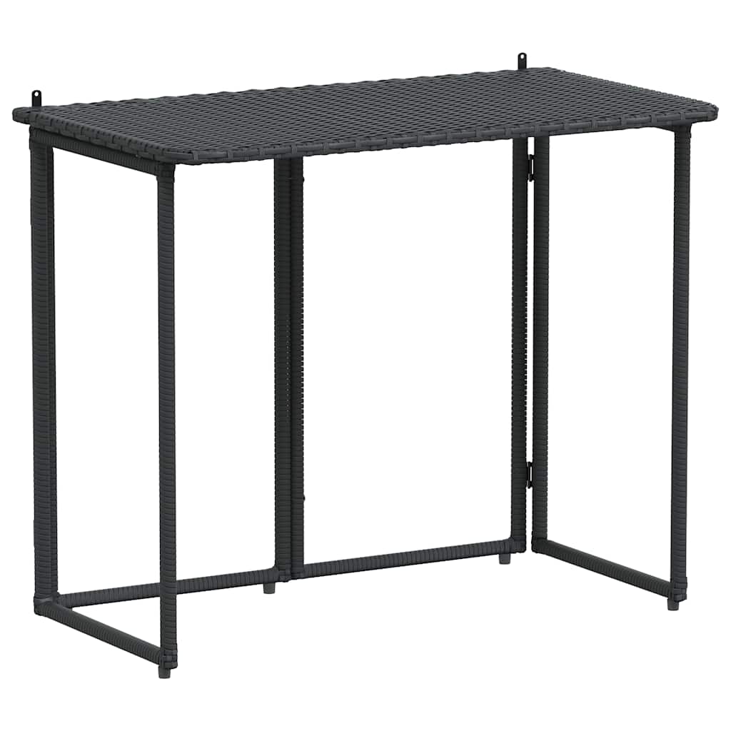 Gartentisch Klappbar 90X51X75 Cm Poly Rattan