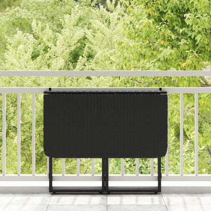 Gartentisch Klappbar 90X51X75 Cm Poly Rattan
