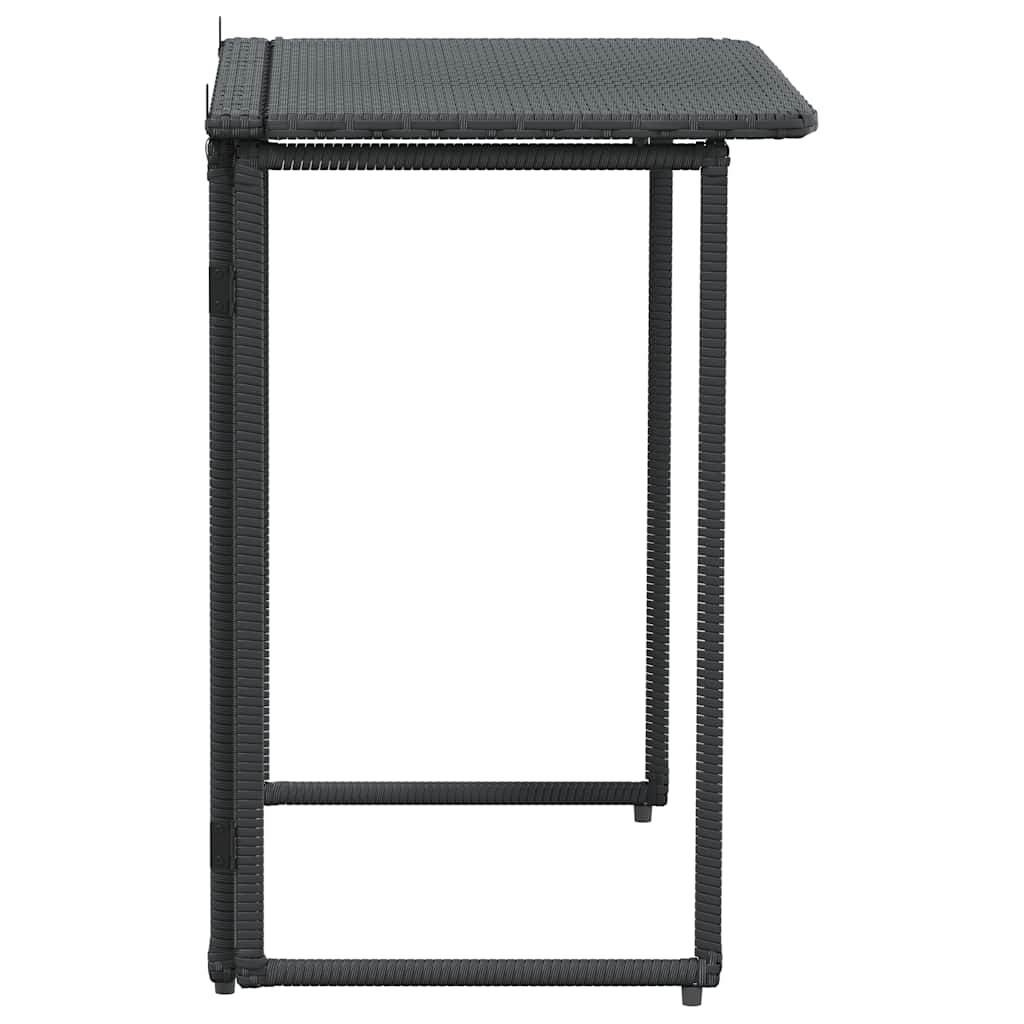 Gartentisch Klappbar 90X51X75 Cm Poly Rattan