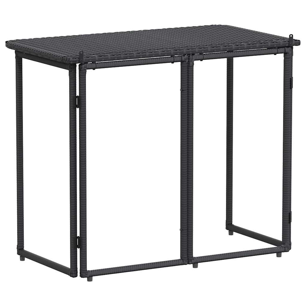 Gartentisch Klappbar 90X51X75 Cm Poly Rattan