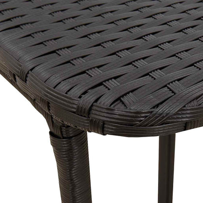 Gartentisch Klappbar 90X51X75 Cm Poly Rattan