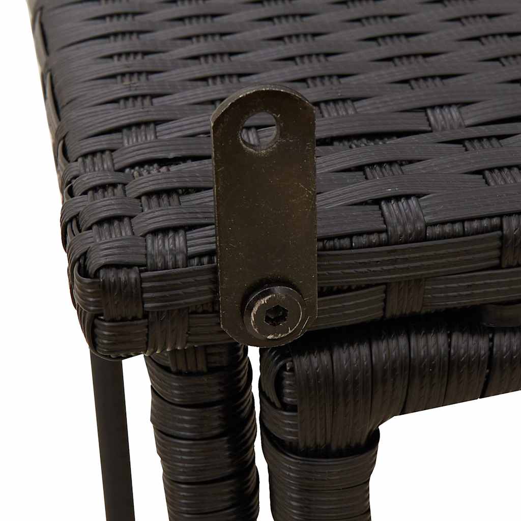 Gartentisch Klappbar 90X51X75 Cm Poly Rattan