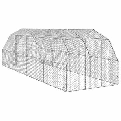 Hühnerstall 2,5X8X2,25 M Verzinkter Stahl