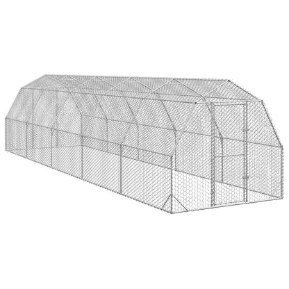 Hühnerstall 2,5X10X2,25 M Verzinkter Stahl