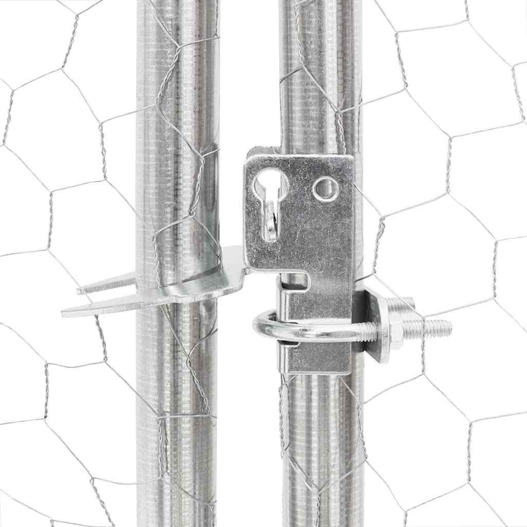 Hühnerstall 2,5X10X2,25 M Verzinkter Stahl