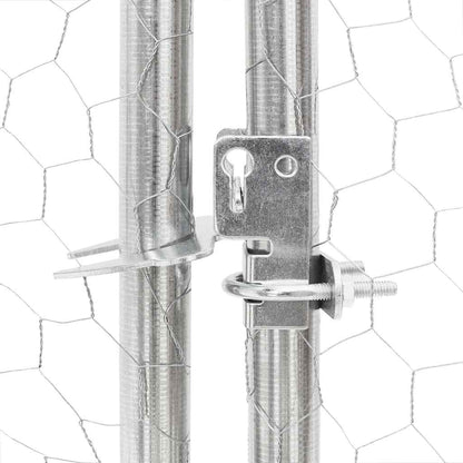 Hühnerstall Mit Dach 2,5X8X2,25 M Verzinkter Stahl