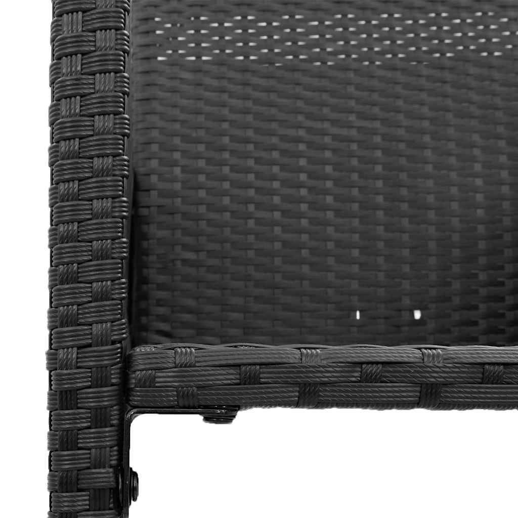 5-Tlg. Gartenbar-Set Ohne Kissen Poly Rattan Akazie