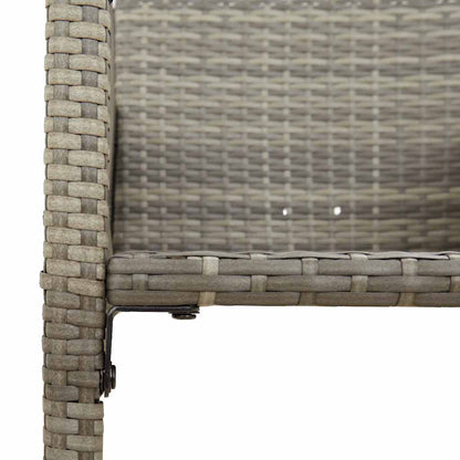 5-Tlg. Gartenbar-Set Ohne Kissen Poly Rattan Akazie